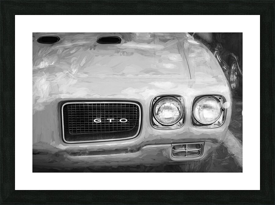  1970 Orbit Orange Pontiac GTO Ram X 6 Picture Frame print