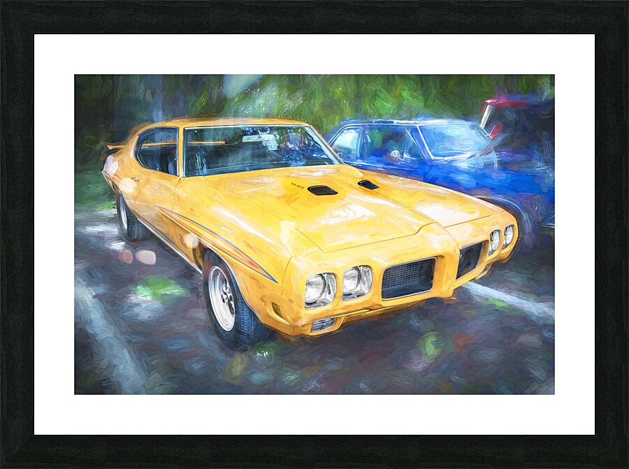 1970 Orbit Orange Pontiac GTO Ram X 13 Picture Frame print