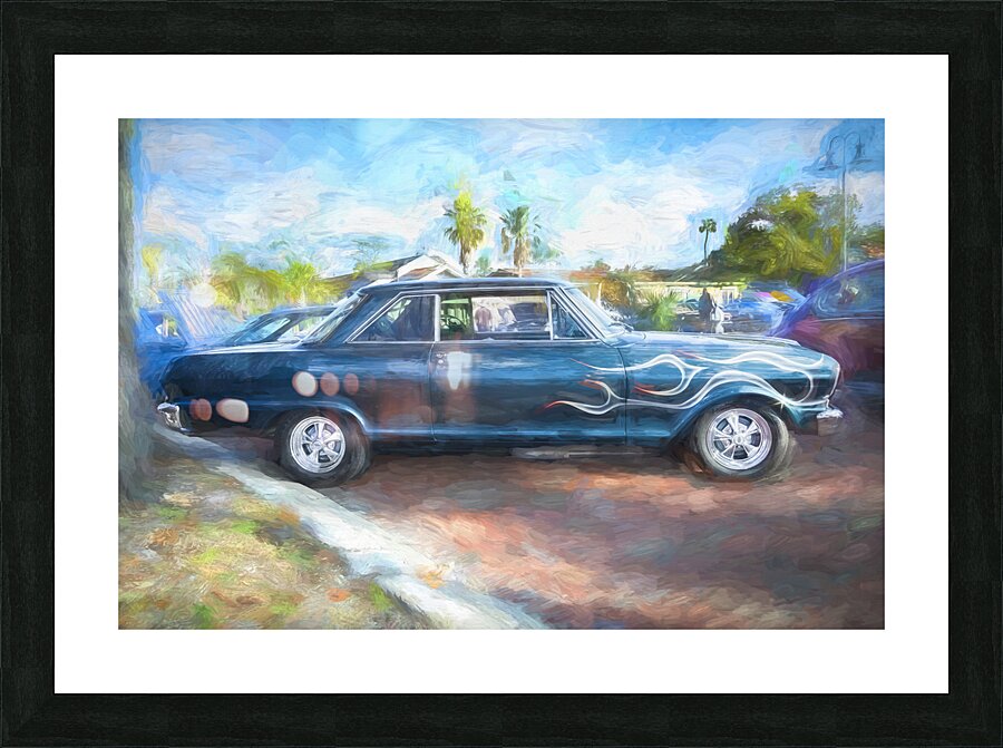 1962 Blue Chevy II Nova X100 1 Picture Frame print