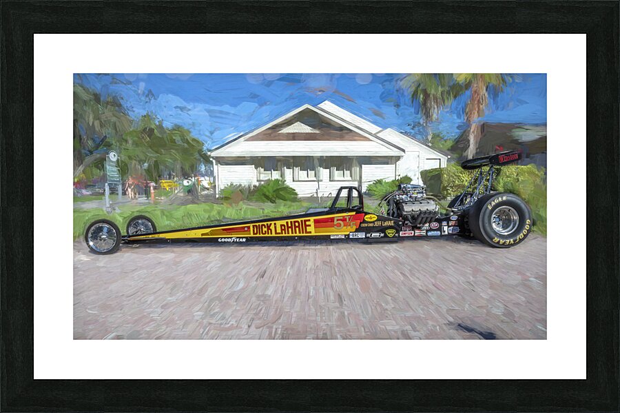 Rail Dragster X 1 Picture Frame print