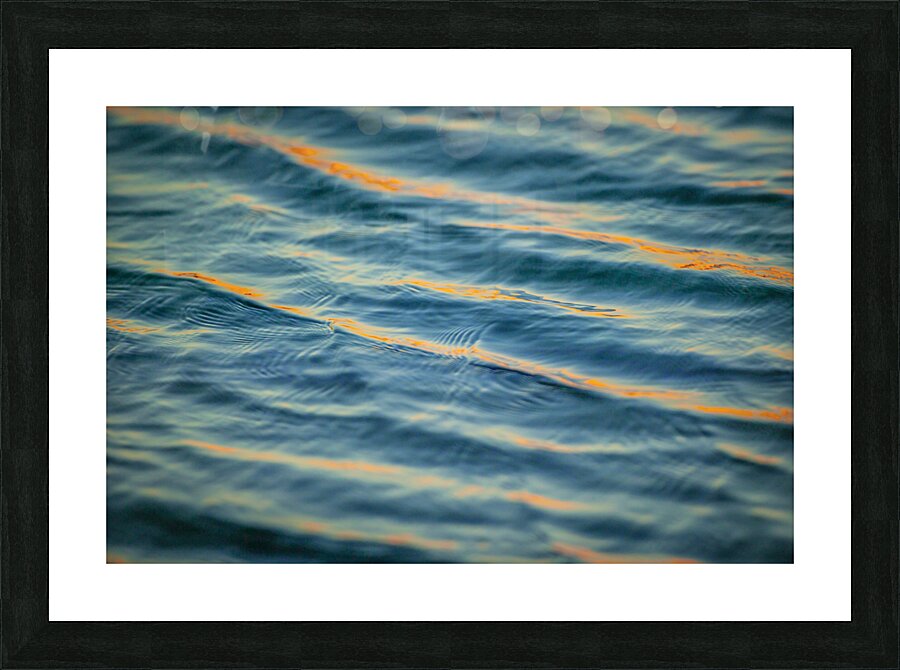 Blue Water Abstract Merritt Island National Refuge Sunset Florida X100 Picture Frame print