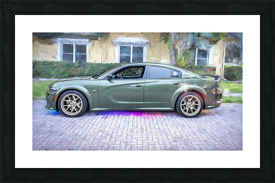 2023 Green Dodge Charger Swinger Scat Pack X 6 Picture Frame print