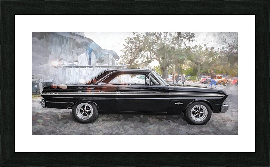 1965 Black Ford Falcon Sprint X2 6 Picture Frame print