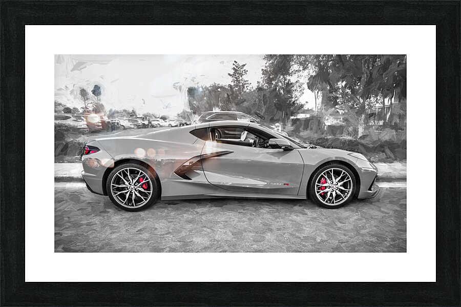 2024 Sea Wolf Gray Corvette R X 3 Picture Frame print