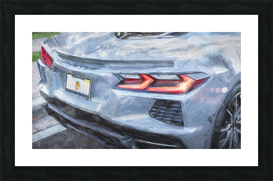 2024 Sea Wolf Gray Corvette R X 11 Picture Frame print