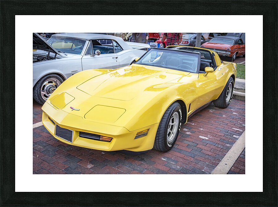 1980 Yellow C3 Chevrolet Corvette X 1 Picture Frame print