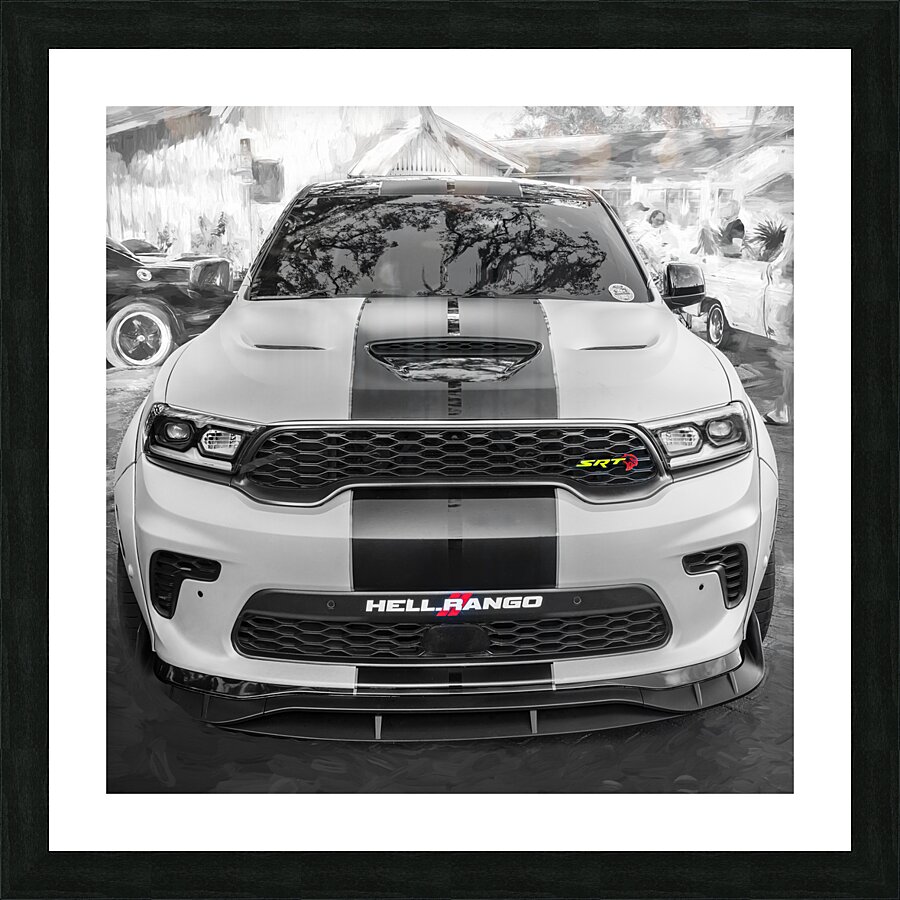 2021 Green Dodge Durango Hellcat SRT X 8 Picture Frame print