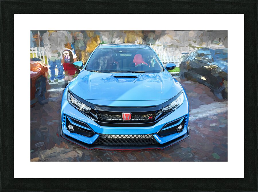 2020 Blue Honda Type R X100 2 Picture Frame print