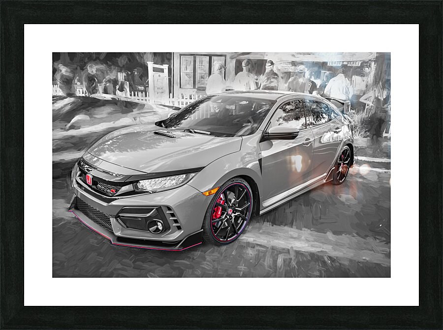 2020 Blue Honda Type R X100 5 Picture Frame print