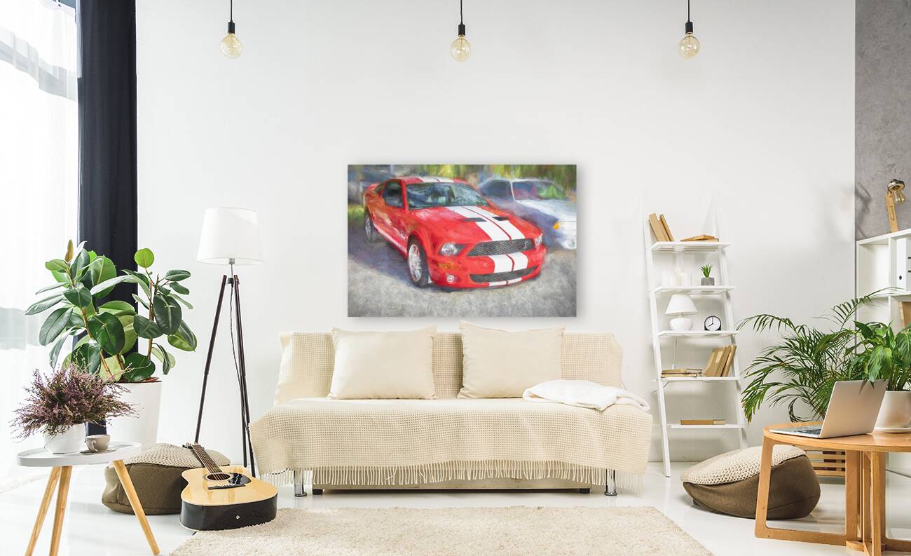 2007 Red Ford Shelby Mustang GT500 X 5 Reproduction