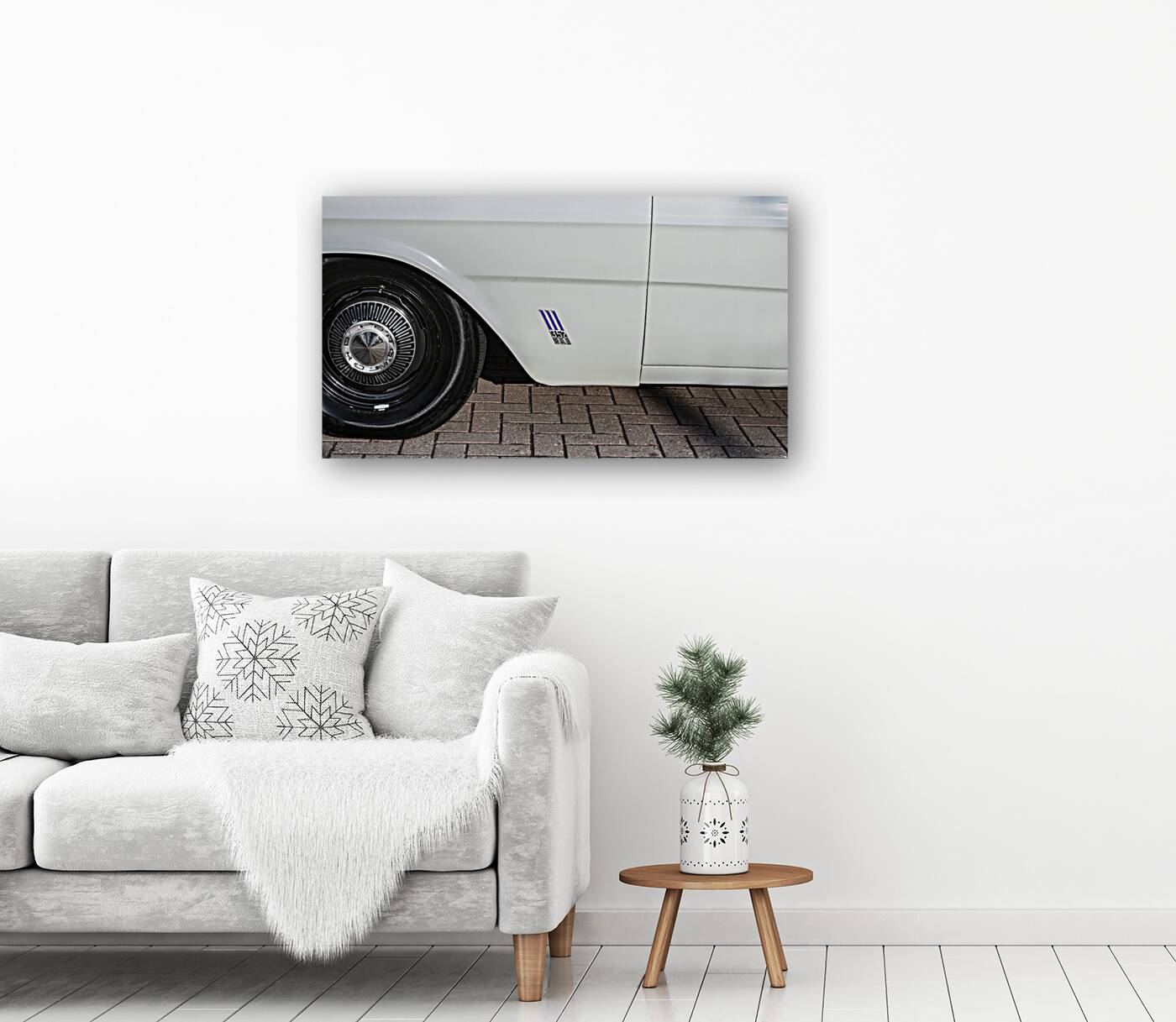 1966 White Ford Galaxie Custom 500 XL X 11 Reproduction