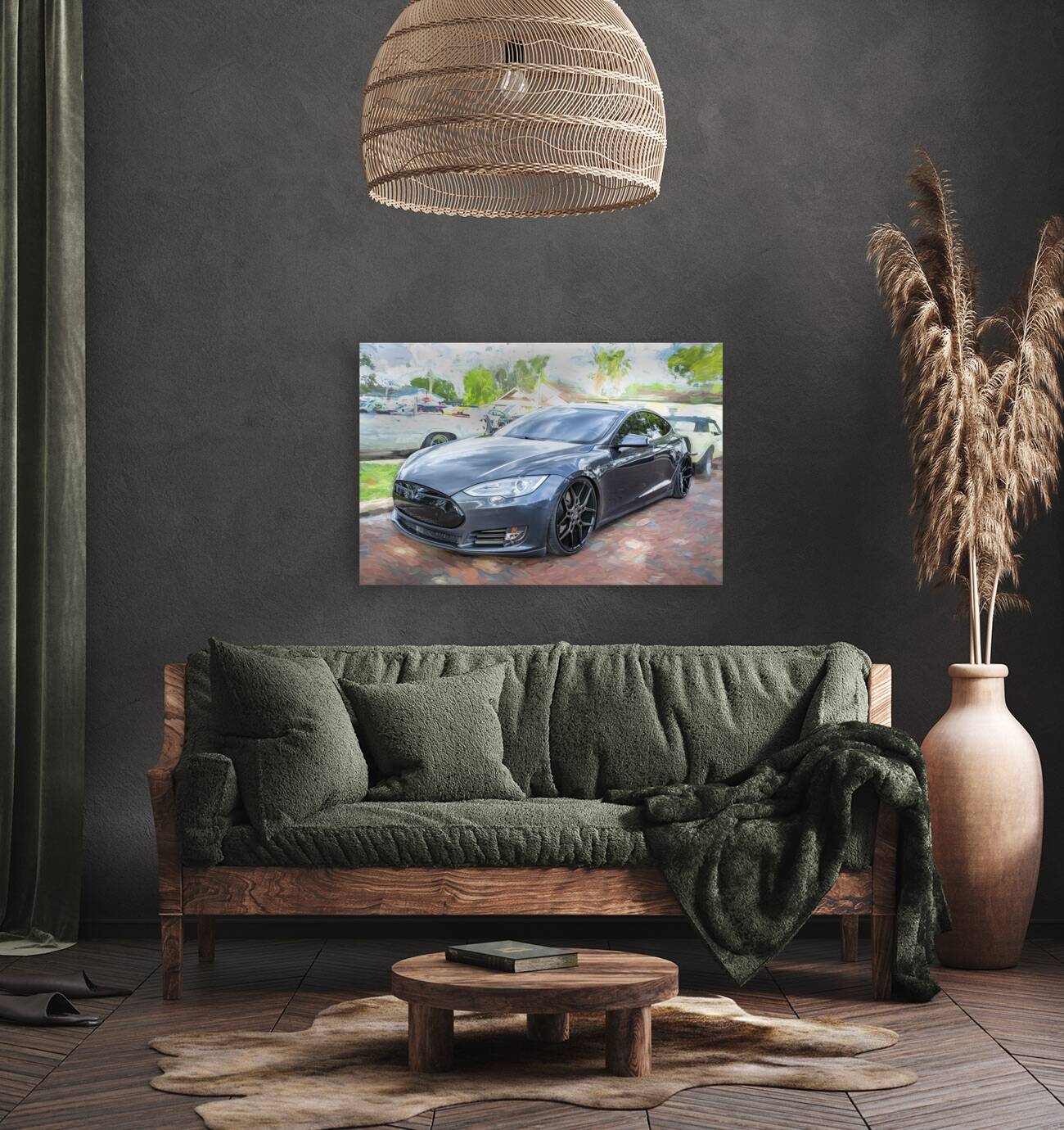 2015 Grey Tesla Model S P85D X 4 Reproduction