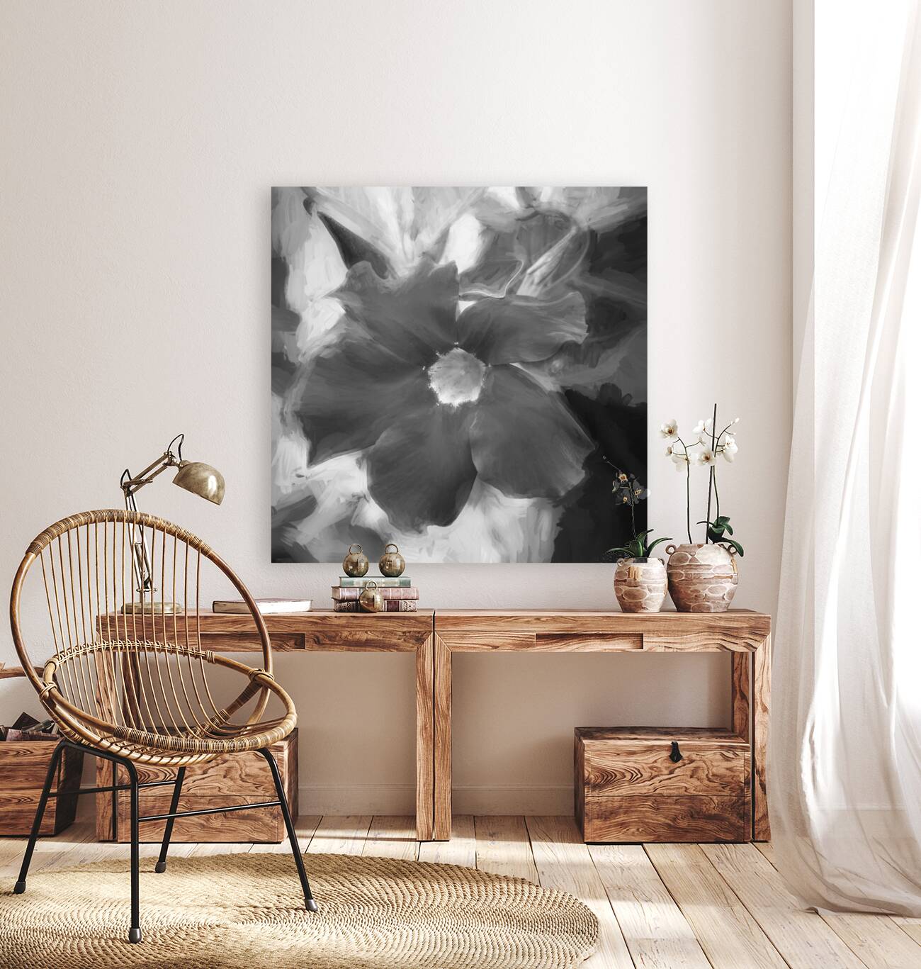 Red Mandevilla Flower Vine X 4 Reproduction