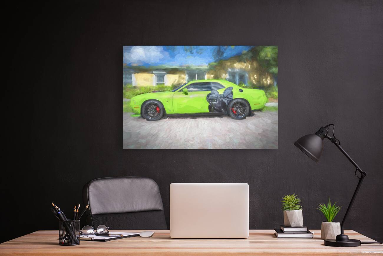 2020 Green Dodge Challenger Hemi RT Shaker X2 8 Reproduction