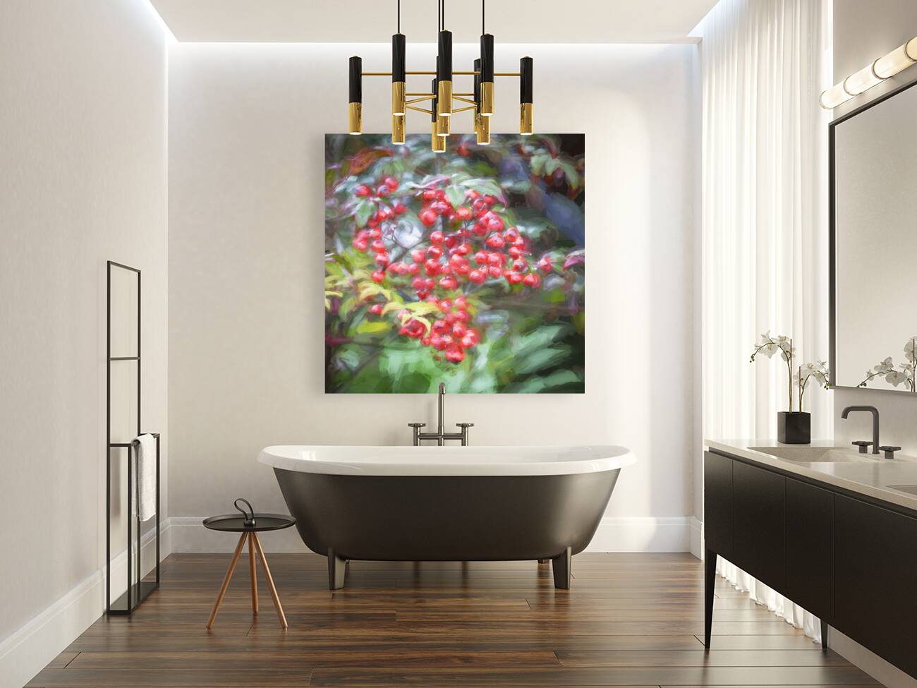 Red Berries Nadina Heavenly Bamboo X1 1 Reproduction