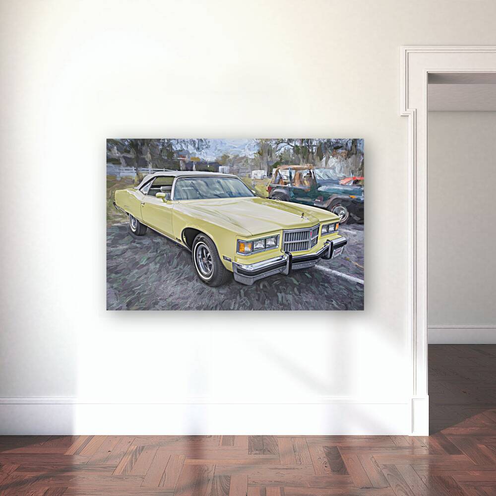 1975 Yellow Pontiac Grandville Brougham Convertible X1 10 Reproduction