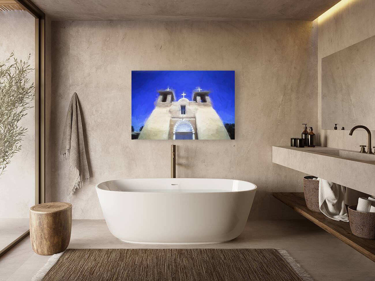 San Francisco de Asis Mission Church Taos Mission X101 Reproduction