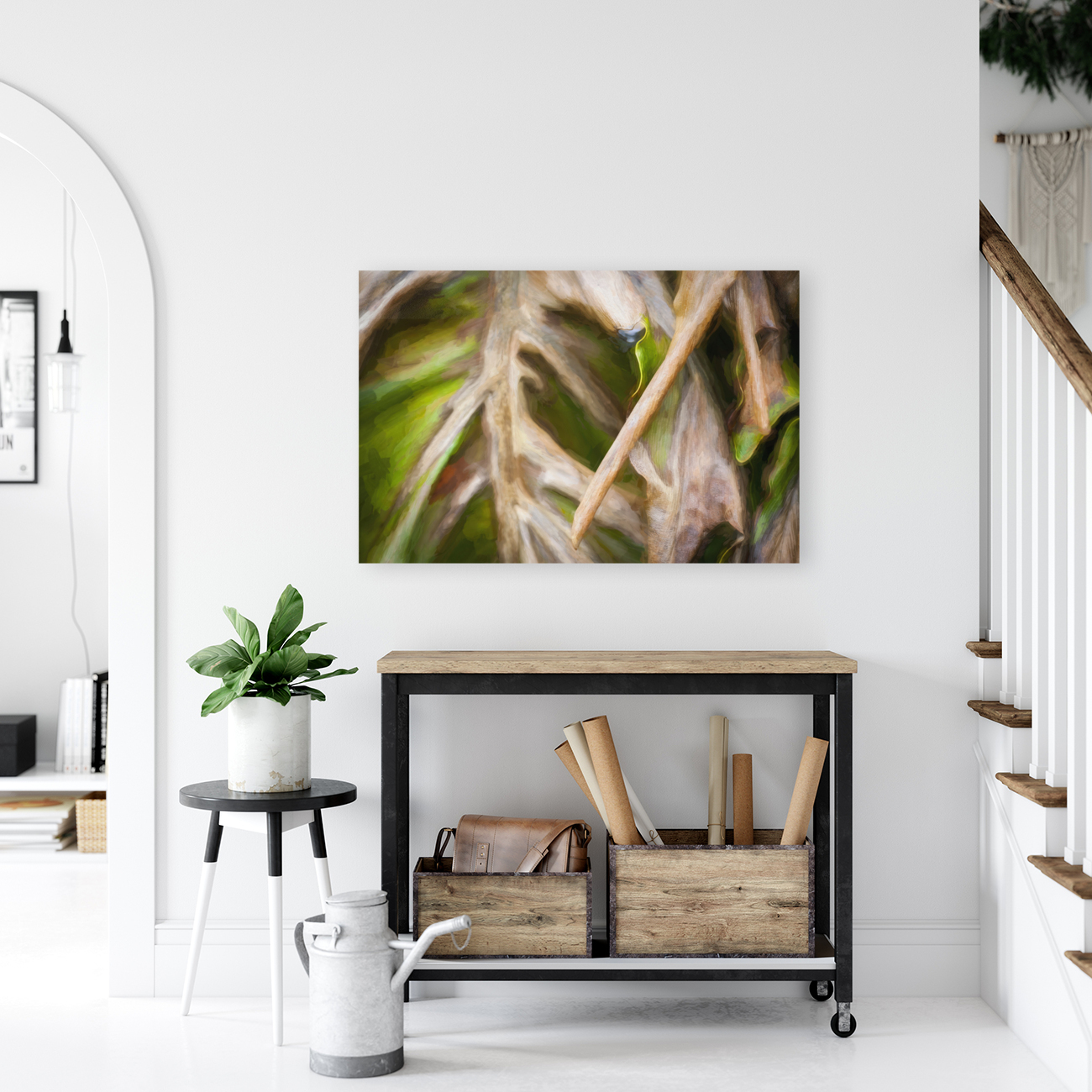 Winter Damage Split Philodendron Leaf X107 Reproduction