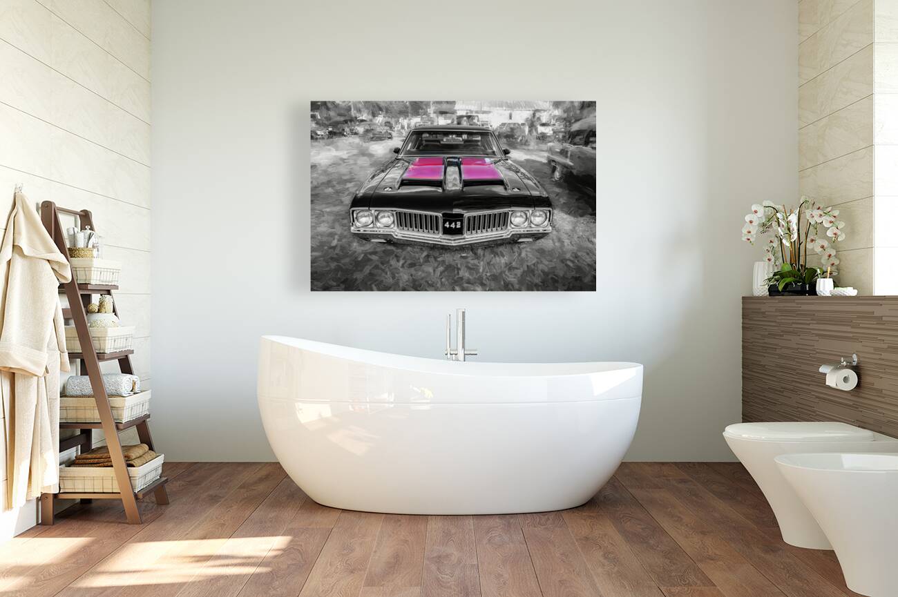 1970 Black Oldsmobile 442 W30 X 11 Reproduction