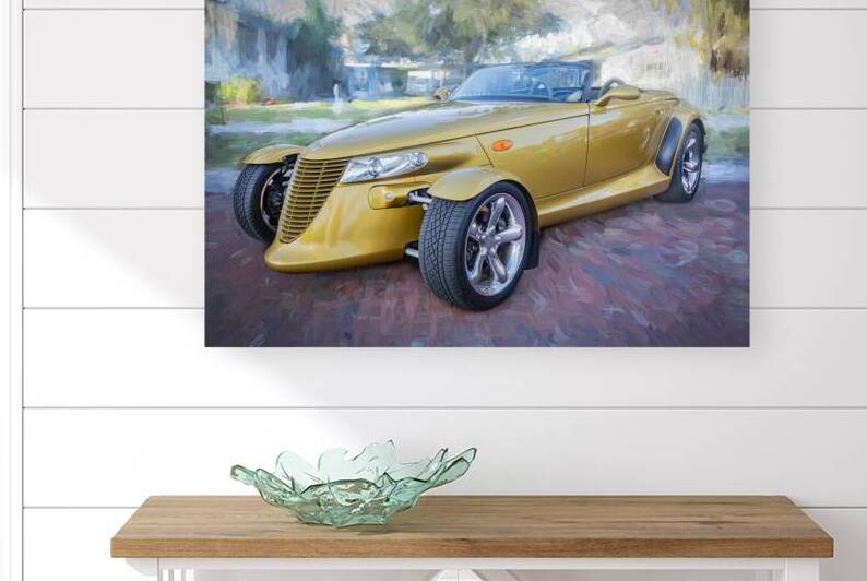 2002 Gold Chrysler Prowler Roadster X10 2 by Rich Franco
