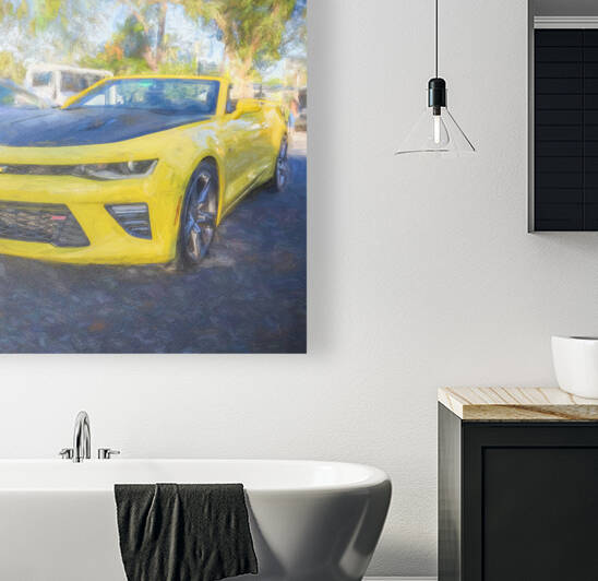  2018 Yellow Chevrolet Camaro SS Convertible X 2 by Rich Franco