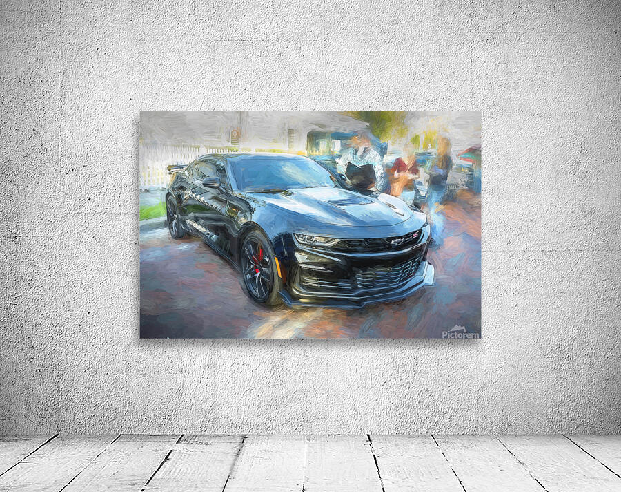 2019 Black Chevrolet Camaro LT1 SS X 4 Wall Preview