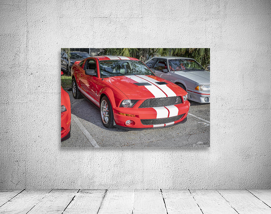 2007 Red Ford Shelby Mustang GT500 X 2 Wall Preview