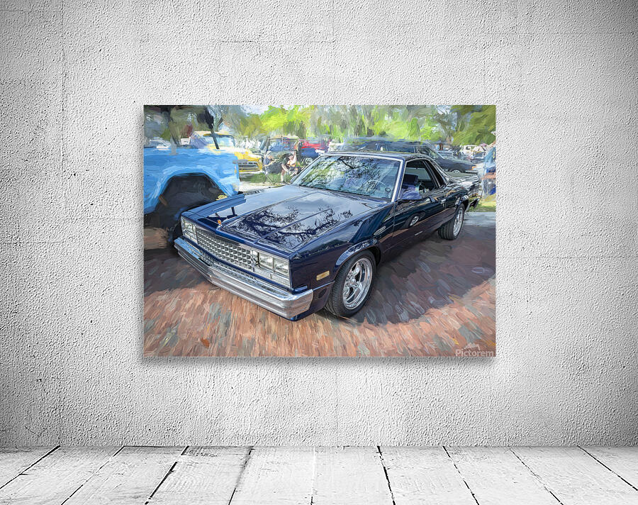 1982 Dark Blue Chevrolet El Camino SS X 5 Wall Preview