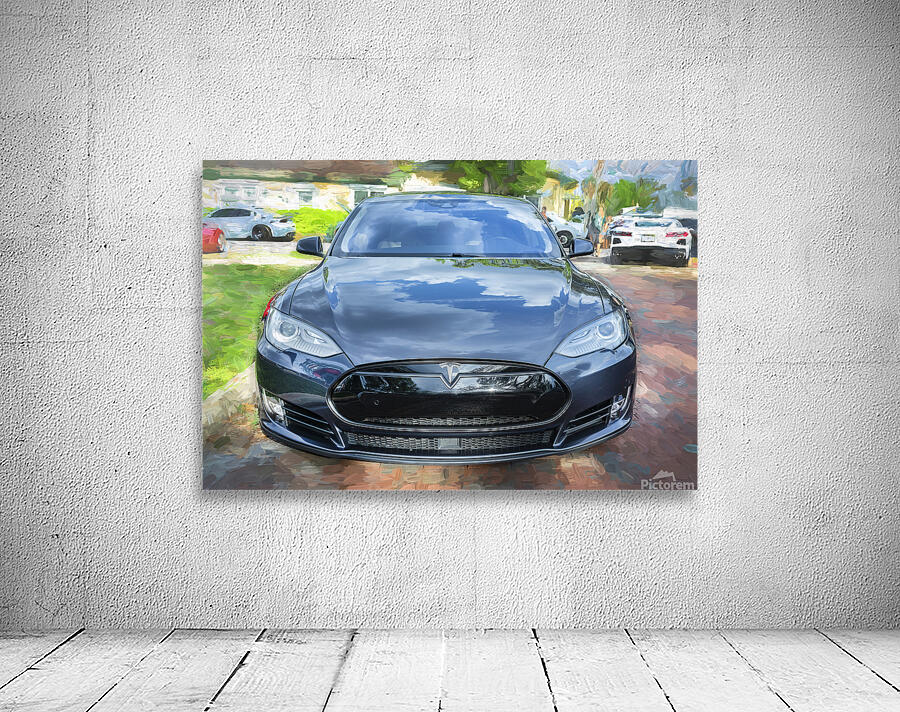 2015 Grey Tesla Model S P85D X 1 Wall Preview