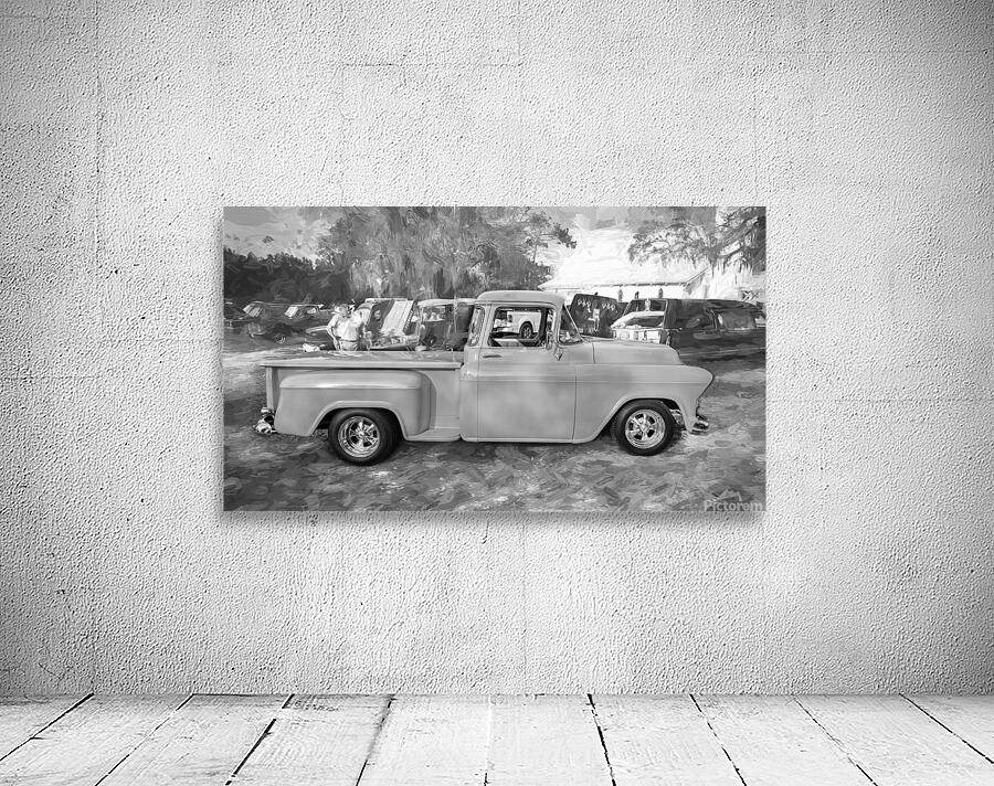  1957 Yellow Chevy Pick Up Truck 3100 Series X 3 Wall Preview