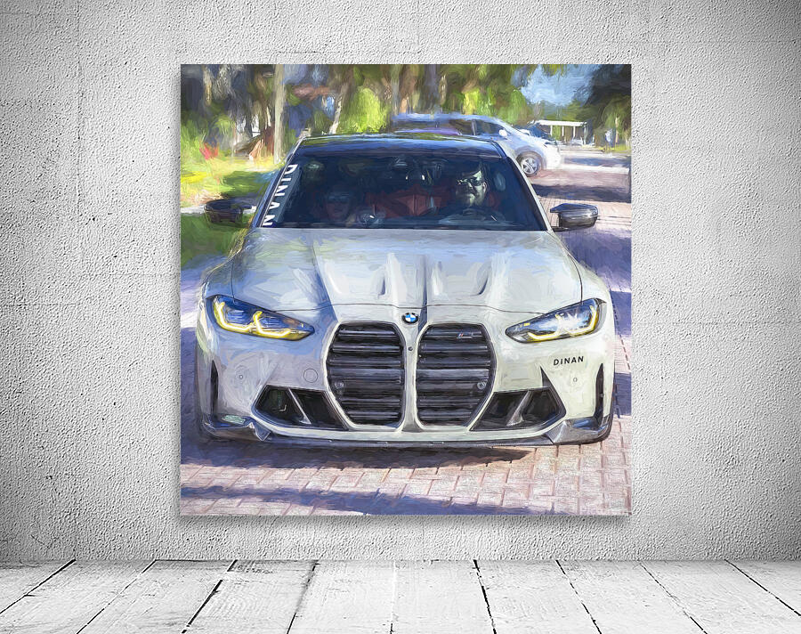 2023 Gray BMW M3 Competition X 5 Wall Preview