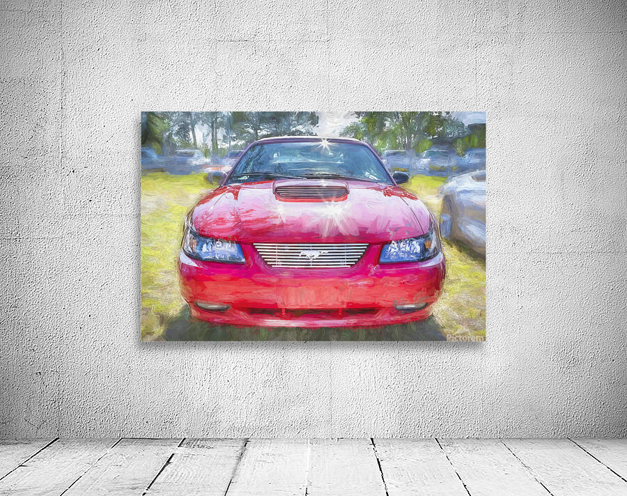 2004 Red Ford Mustang Mach 1 40th Anniversary X 7 Wall Preview