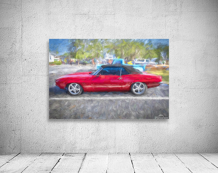 1969 Red Camaro Convertible X 11 Wall Preview