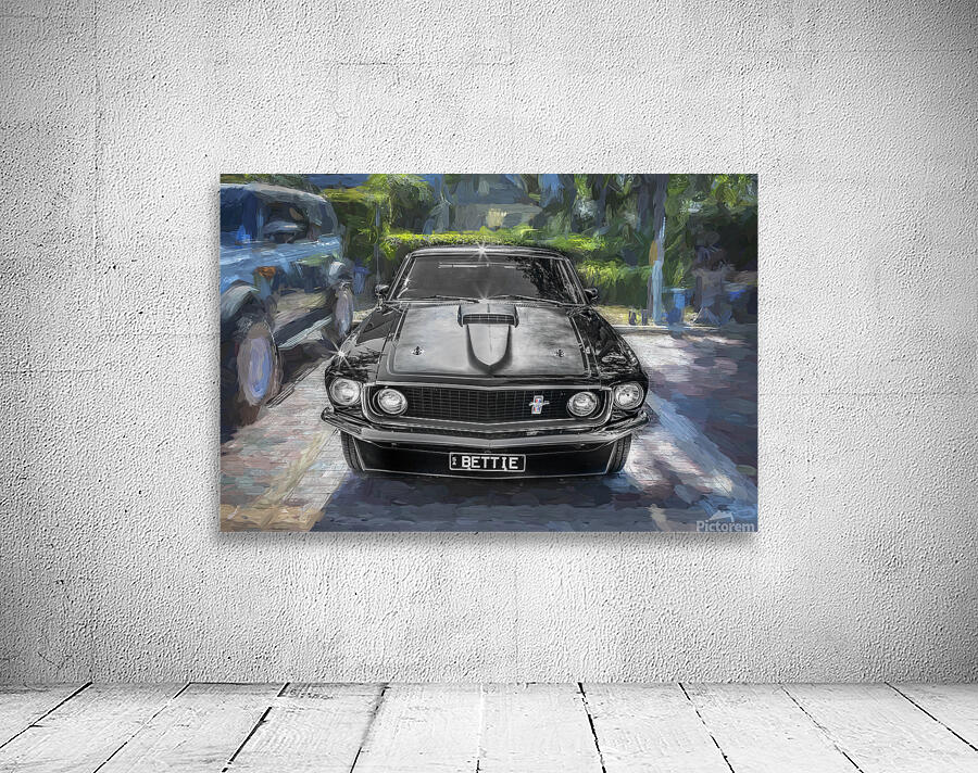 1969 Ford Mustang Fastback Mach 1 X 8 Wall Preview