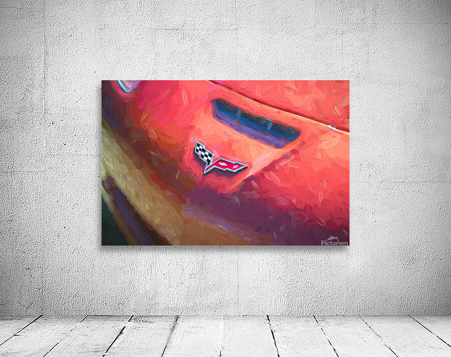 1986 Red C4 Chevrolet Corvette C4 X 6 Wall Preview