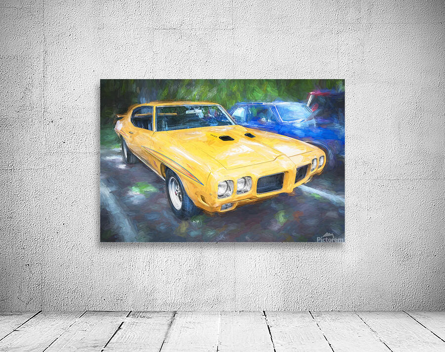  1970 Orbit Orange Pontiac GTO Ram X 13 Wall Preview