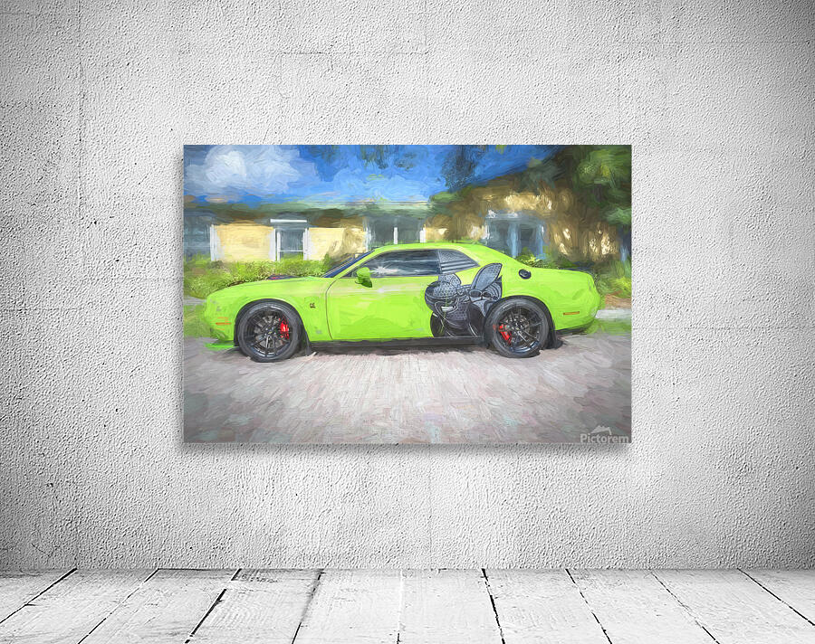 2020 Green Dodge Challenger Hemi RT Shaker X2 8 Wall Preview