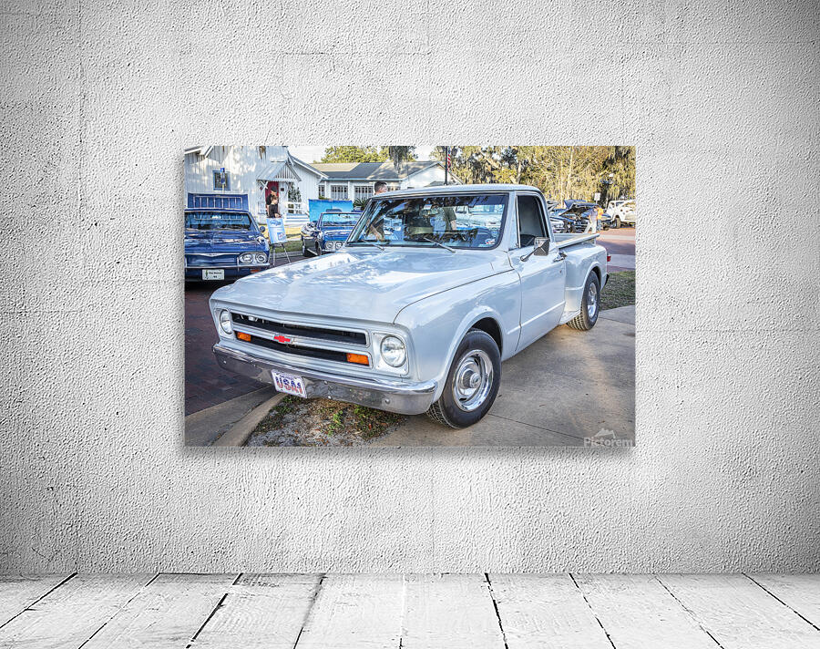 1967 Gray Chevrolet Stepside C10 Stepside Pickup Truck X11 7 Wall Preview