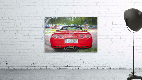2000 Red Chevrolet Corvette C5 X 9 Wall Preview