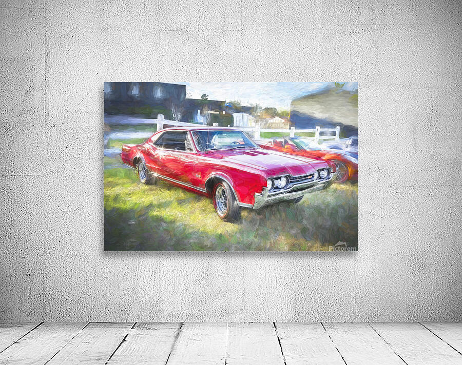 1967 Red Oldsmobile 442 X 5 Wall Preview