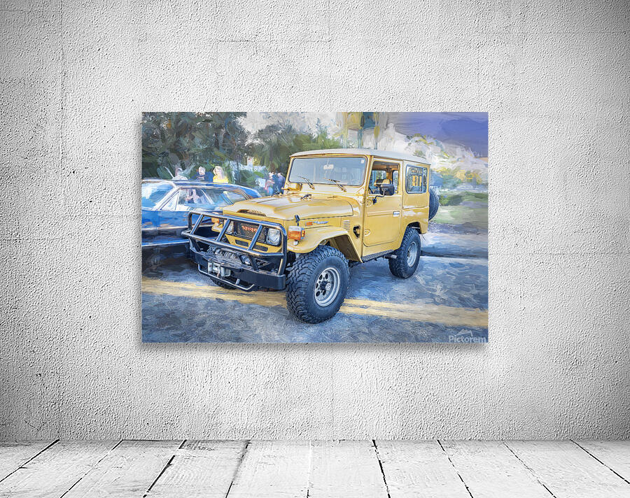 1978 Yellow Toyota Landcruiser X 5 Wall Preview