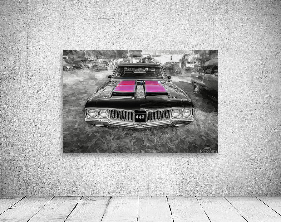 1970 Black Oldsmobile 442 W30 X 11 Wall Preview