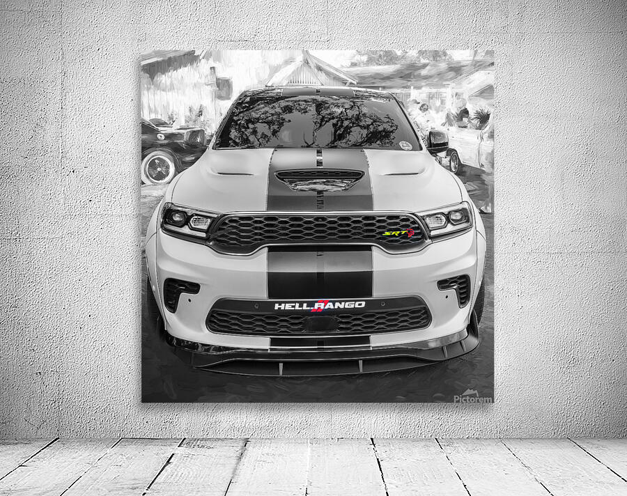 2021 Green Dodge Durango Hellcat SRT X 8 Wall Preview