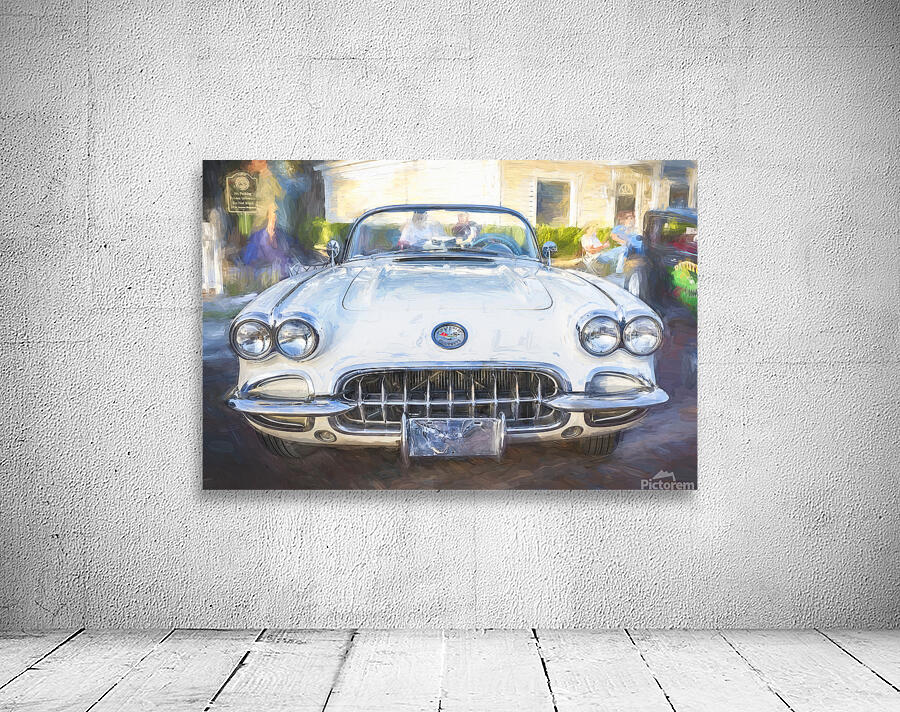 1958 White Corvette C1 X 11 Wall Preview