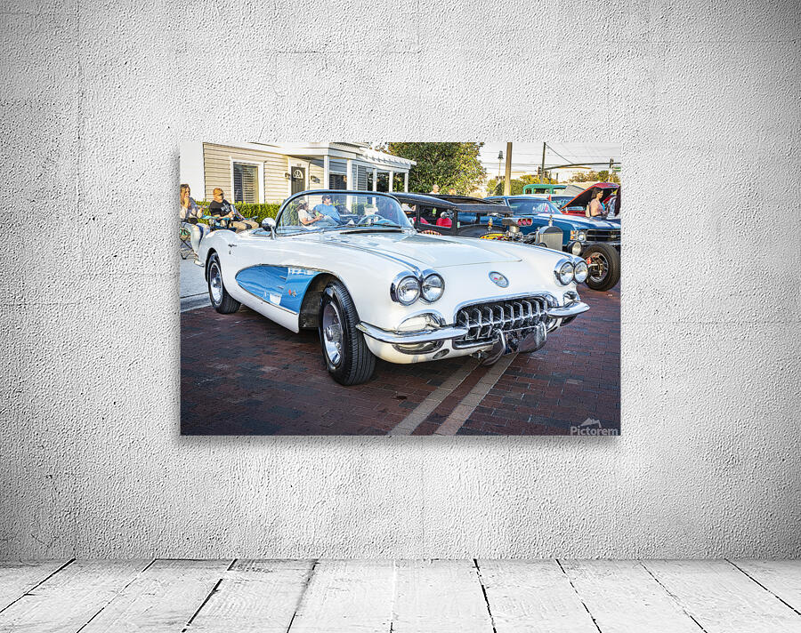 1958 White Corvette C1 X 12 Wall Preview