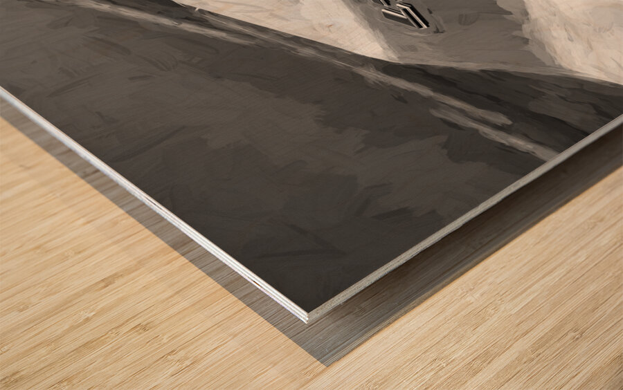 2019 Black Chevrolet Camaro LT1 SS X 3 Wood print