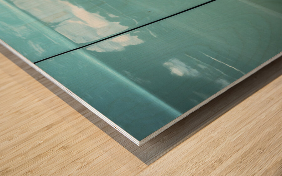 1965 Blue Chevrolet Impala SS Convertible X4 10 Wood print