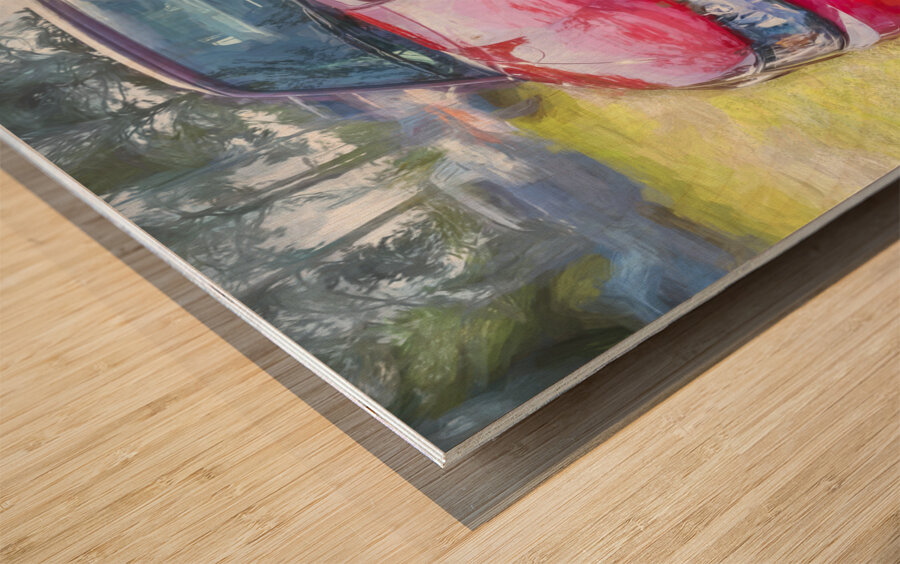 2004 Red Ford Mustang Mach 1 40th Anniversary X 7 Wood print