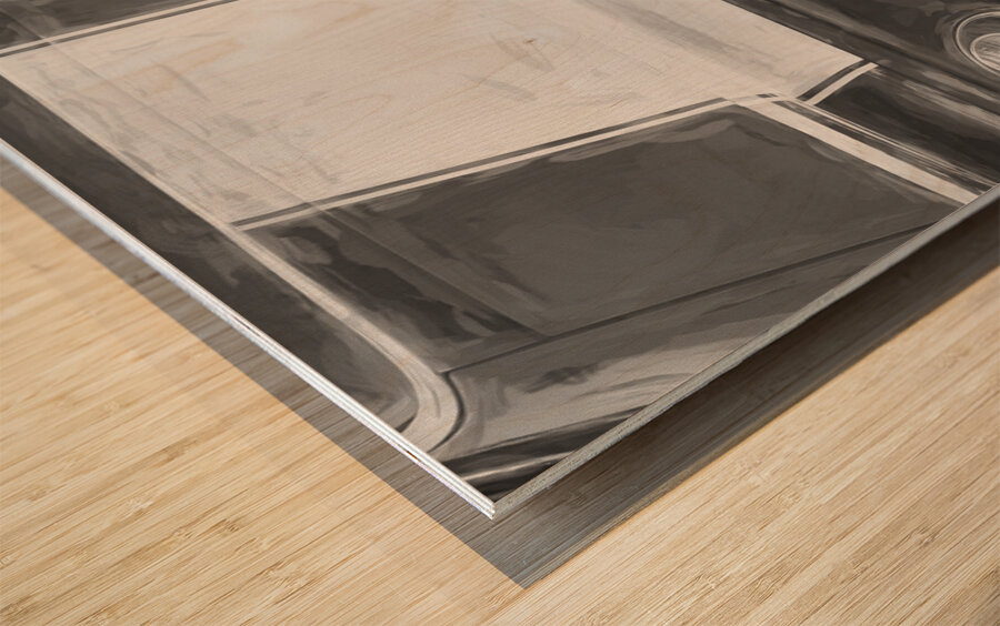  1973 Blue & White Chevrolet Camaro Z28 X 6 Wood print