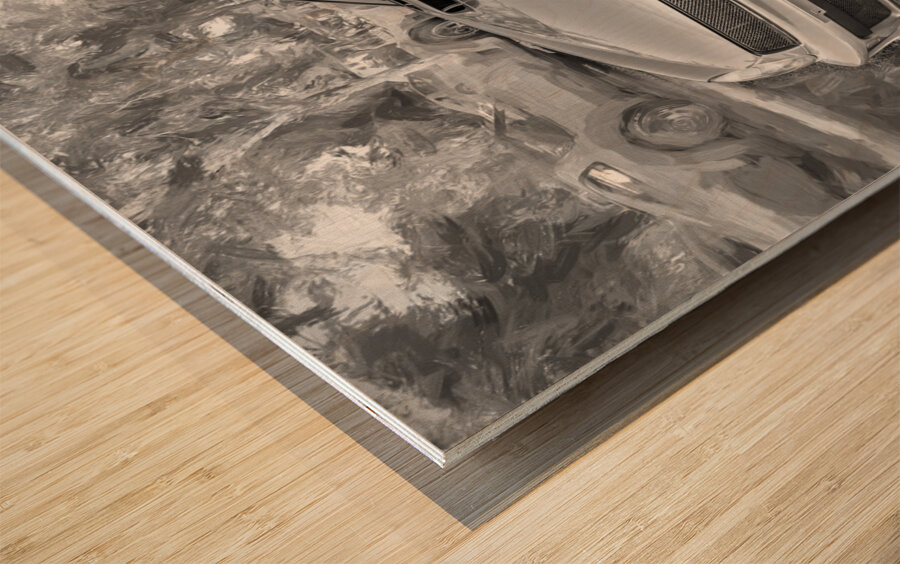 2002 Subaru Impreza WRX Sti X 8 Wood print